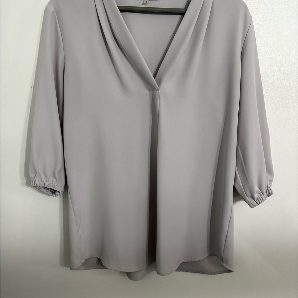 Calvin Klein Women's Corporate 3/4 Sleeve Gray Blouse Size Medium NWOT - Picture 6 of 6